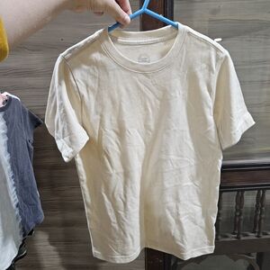 wonder nation Cream Short Sleeve Crew Neck Tee